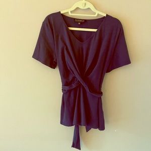 Eloquii cross front tie back tee BNWOT